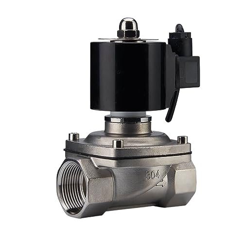 Kugelhahn, 1/2" 1" 2"Magnetventil DN15-65 Edelstahl Unterwasser Wasserdicht Normalerweise Geschlossen Wasser Luft For Brunnen Teich,Arbeits-/Zeitersparnis(DN32,BSP_24V) von XINFULI