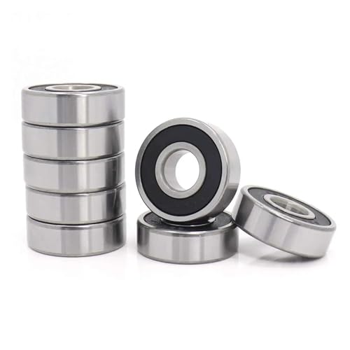 Kugellager, 10PCS ABEC-5 608 6200 6201 6202 6203 6204 6205 6206 6207 6208 ZZ 2RS Metall Dichtung Rillenkugellager 12x32x10mm,Hochleistungslager(Maroon,608 8X22X7MM-ABEC 3) von XINFULI