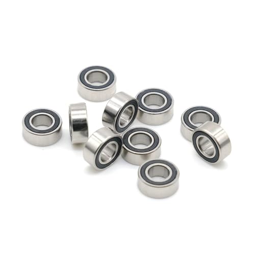 Kugellager, Lucky MR116RS Lager 10 Stück 6 x 11 x 4 mm ABEC-7 Hobby Elektro RC Auto LKW MR116 RS 2RS Kugellager MR116-2RS schwarz versiegelt Lucky MR116RS Lager,Hochleistungslager von XINFULI