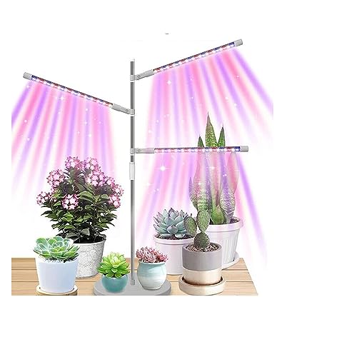 LED-Wachstumslichter, 10W 72 LED Pflanze Wachsen Licht USB Lampe Volle Spektrum Dimmbar 3/9/12H Timer for Sämlinge blume Einstellbare USB von XINFULI