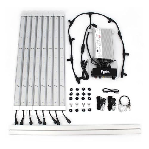 LED-Wachstumslichter, 240 W 320 W 480 W 600 W LM301H EVO V5 LED-Wachstumslichtleiste, ein-/ausschaltbares Wachstumszelt, komplettes Kit(600w) von XINFULI