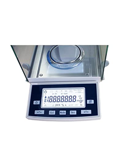 Labormaßstab, 1/100.000 Balance Laboratory 0,01 mg Analysebilanz elektronischer Saldo LED Zeigen Sie einen großen Bildschirm an(ES2055A:220g-51g) von XINFULI