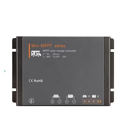 MPPT-Laderegler, MPPT RV-Solarregler 50 V PV-Eingangsspannung 20 A for Gel-AGM-Flüssiglithiumbatterie 12 V 24 V System Wasserdicht IP54 von XINFULI