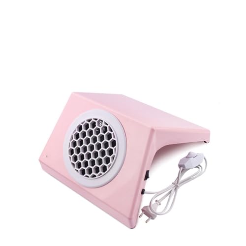 Nagelstaubsammler, 100 W Hochleistungs-Nagelkunst-sauger, Nagel-Absaugung, Nagel-Kunst-Maniküre-Werkzeuge, Nagel-Fan-Kunst-Maniküre-Salon-Werkzeuge(Pink) von XINFULI