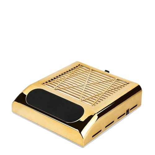Nagelstaubsammler, 180 W Nagelsauger for die Maniküre, leistungsstarker Nagelsammler mit wiederverwendbarem Filter, reduziert 98%(Gold) von XINFULI