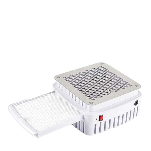 Nagelstaubsammler, 2 IN 1 Nagel Collector Fan Starke Saug Desktop Nagel sauger Extractor for Maniküre Sammeln Pediküre Werkzeuge von XINFULI