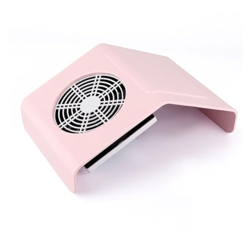 Nagelstaubsammler, 40W Nalsaur sammler Ventilator Starker Nalsaur Maniküremaschine mit 2 Auffangbeuteln Salon Nail Art Tools(Pink) von XINFULI