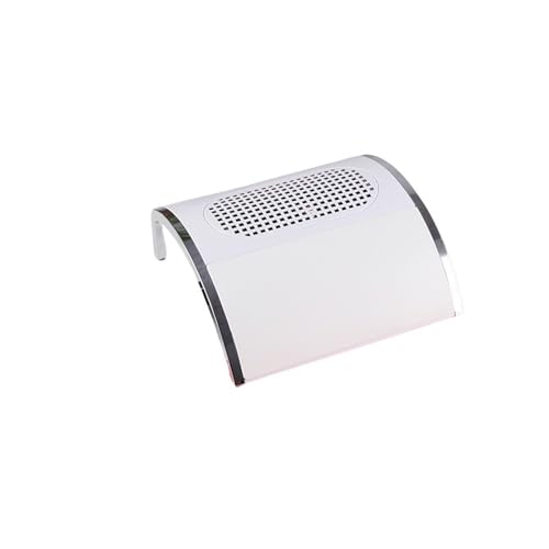 Nagelstaubsammler, 80W Nagelsammler mit zwei Ventilatoren, sauger, Maniküre-Maschinenwerkzeuge, starke Leistung, Nail-Art-Werkzeug, Nagelsauger(White) von XINFULI