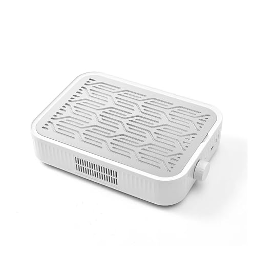 Nagelstaubsammler, Turbine Bürstenlosen Nagel Colletcor Colector De Polvo De Unas Leistungsstarke Hypoallergen Vakuum Fan Vent Extractor Maschinen(White) von XINFULI
