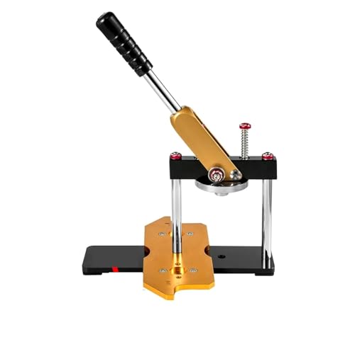 Pin Maker, DIY-Button-Maker-Maschinenset, DIY-Pin-Button-Presse mit 100 Teilen + Kreisschneider + Form + Werkzeug, 25–75 mm Button-Maker-Maschine,Genauer(32MM) von XINFULI