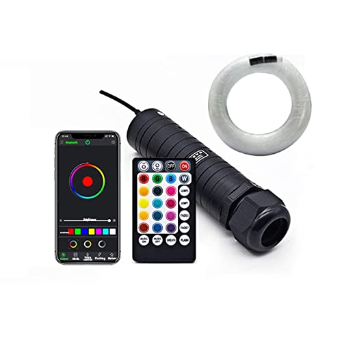 Sternenhimmel-Set, 1. 2V 6W RGB. Auto-Dach-Sternlicht LED Glasfaserlicht-Bluetooth APP. Musiksteuerung 2m 0.75mm 150~450pc Startry Sky Effect Light Kit(300pcs 0.75mm 2M) von XINFULI