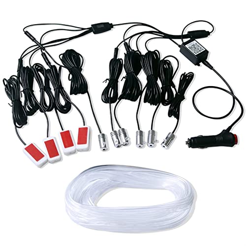 Sternenhimmel-Set, App auto atmosphäre leuchten faseroptisches innere helle bunte kalt Rf Drahtlose Fernbedienung Control Dekorative Lampe Dekor(App controller,4 light source) von XINFULI