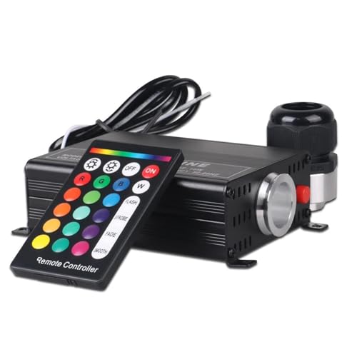 Sternenhimmel-Set, RGB 16W LED Glasfaser Licht Motor Twinkle Lichter Generator Glasfaser Fahrer Mit 24 Schlüssel Fernbedienung Beleuchtung Sternenhimmel-Set, RGB 16W LED Glasfaser Licht Motor Twinkle Lichter Generator Glasfaser Fahrer Mit 24 Schlüssel Fernbedienung Beleuchtung von XINFULI
