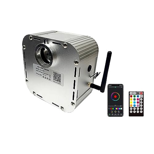 Sternenhimmel-Set, Twinkle Optic Fiber Lights Lampe Star Deckenset Bluetooth APP Control Starry Car Dach LED-Licht Kinderzimmer RGBW 32W WAPP(CD plug,400cs 0.75mm 2M) von XINFULI
