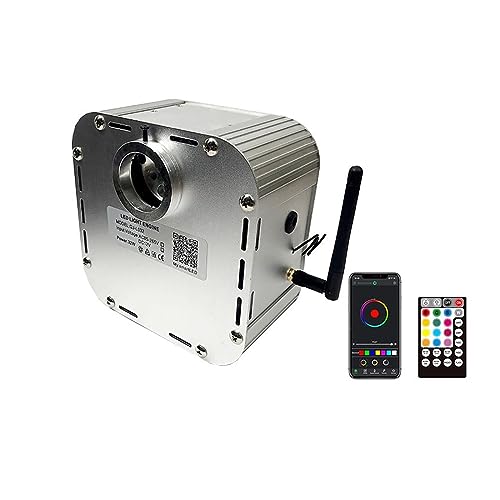 Sternenhimmel-Set, Twinkle Optic Fiber Lights Lampe Sternendecken-Kit Bluetoth APP Control Sternenhimmel Autodach LED-Licht Kinderzimmer RGBW 32W WAPP-Telefon(Normal plug,No fiber) von XINFULI