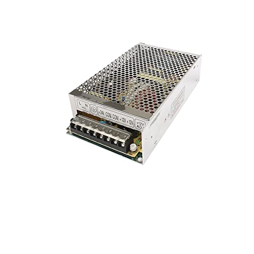 Stromversorgung, 120W Dual-Ausgangsstromversorgung D-120C 12V5A 24V2.5A Energieversorgung D-120A 5V12A 12V5A D-120B 5V6A 24V4A AC-DC-Wandler für Computerprojekt(D-120C 12V 24V) von XINFULI