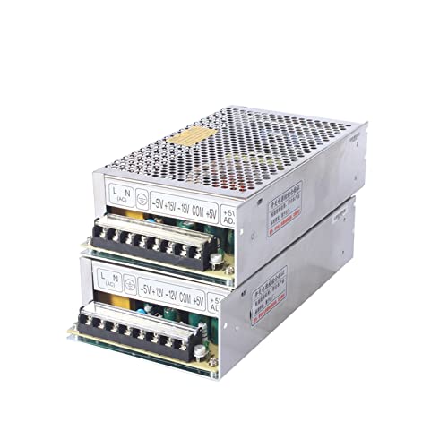 Stromversorgung, 120W Q-120C 5V 15V -5V -15VQuad-Ausgangsnetzteil Q-120D 5V 12V 24V -12V AC-DC-Wandler für Computerprojekt(5V 15V -5V -15V) von XINFULI