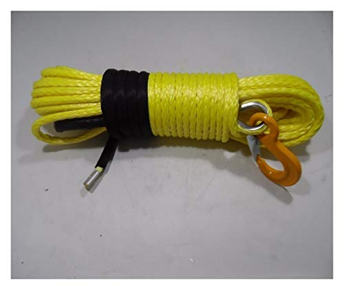 Synthetisches Windenseil, Gelb 10mm * 30m Synthetic Winch Seil, ATV Winch-Kabel for 4wd Teile, ATV Winch Realy for Mithelfer von XINFULI