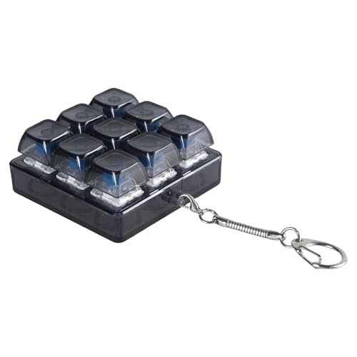 XINGBEI Tastaturen Schalter Keychains 9Key XDA Transucent KeyCap Switches Tester Ohne LED Leuchtspielzeug Spannungsabbau von XINGBEI