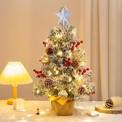 Weihnachtsbaum, Künstlicher Weihnachtsbaum mit Ornamenten, Tannenbaum für Schreibtisch Tisch Büro Dekoration Weihnachtsbaum, Künstlicher Weihnachtsbaum mit Ornamenten, Tannenbaum für Schreibtisch Tisch Büro Dekoration von XINGGANG