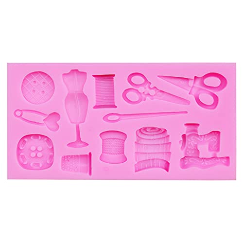 1 Stück Nähwerkzeuge Silikonform Zuckerschokolade Fondant Formen Silikon Cupcake Fondant Cookie Dekorationen Formen von XINGLIDA