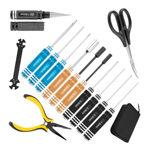 14pc Bright Colored Genauigkeitsschraubendreher Set Für Miniatur Ingenieurprojekte Und Hobby Werkzeugsammlungen Mehrerer Größe L Förmiger Hexagonaler Schlüsselset von XINGLIDA