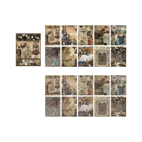 20 Blätter Ästhetisches Dekoratives Papier Für Scrapbook Journal Planer Foto Album Telefon Fall Scrapbooking Dekoration Versorgung Dekorative Aufkleber von XINGLIDA