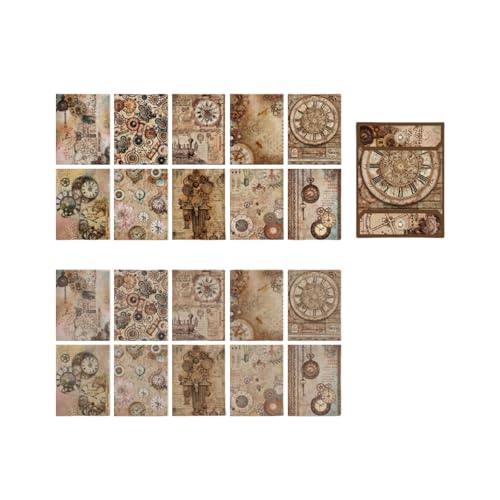20 Blätter Ästhetisches Dekoratives Papier Für Scrapbook Journal Planer Foto Album Telefon Fall Scrapbooking Dekoration Versorgung Dekorative Aufkleber von XINGLIDA