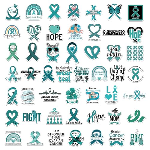 50 Blätter Eierstockkrebsbewusstsein Aufkleber Aufkleber Laptop Decal Decorative Sticker Teals Inspirierende Zitate 50 Blätter Eierstockkrebsbewusstsein Aufkleber Aufkleber Laptop Decal Decorative Sticker Teals Inspirierende Zitate von XINGLIDA