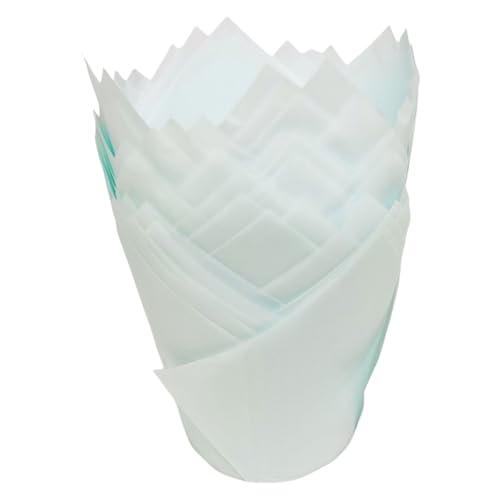 50pieces Tulips Form Muffins Tassen Oil Proof Cupcake Case von XINGLIDA