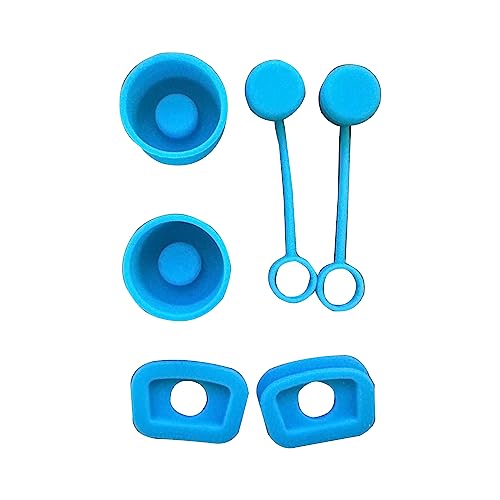 6pieces Silikonverschmutzung Proof Stopper Set Leckstopper Für Becher Strohabdeckungskappe Quadratschütter Stopper Runde Leckstopper von XINGLIDA