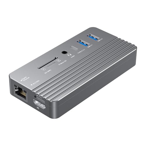XINGLIDA Aluminium Festplattengehäuse Integrierter PD100W 1000M Ethernet Kartenleser Typ C Dock Effiziente Wärmeableitung XINGLIDA Aluminium Festplattengehäuse Integrierter PD100W 1000M Ethernet Kartenleser Typ C Dock Effiziente Wärmeableitung von XINGLIDA