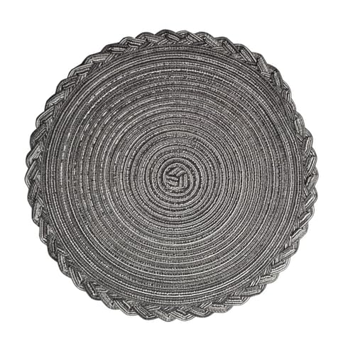 Große Runde Handgefertigte Küche Trivets Benutzerfreundlicher Baumwoll Heißes Pad Mit Spitzenkanten Für Töpfe Töpfe Und Gerichte Absorbierende Topfhalter Matten Zum Essen von XINGLIDA