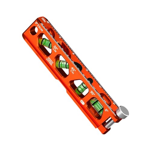 Mehrzweck Aluminium Legierungspegel Magnetische V Basis 4 Genauigkeitsfläschchen Britische Metrische Messskala Doppel Skala Magnetpegel Werkzeug von XINGLIDA