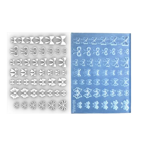 Nägel Kunst Silikonform Bowknot Thema Maniküre Training Tool Professionelle Maniküreversorgung Perfekt Für Verschiedene Anlässe Wiederverwendbare Nagelformen von XINGLIDA
