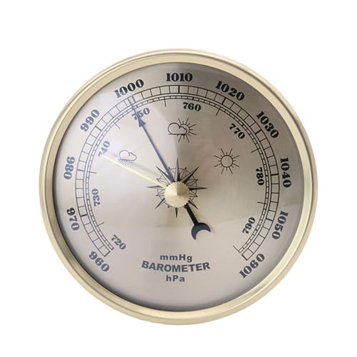 Retro Atmosphärenteiger Mit Hygrometer Umgebungswerkzeug Für Schreibtisch/Wanddekoration Metallbarometer von XINGLIDA