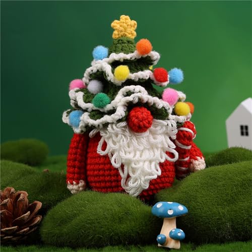 Weihnachts Häkelsets Für Anfänger Häkelstarter Mit Garn Häkelnadel Strickmarker Anleitung von XINGLIDA