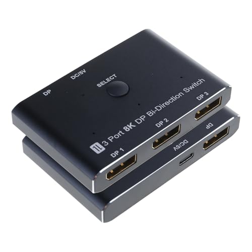 XINGLIDA 3Port DisplayPort Split Adapter 3-in-1-Ausgang Unterstützt 8K30Hz Und 4K@144Hz Verbessert Die Visuals DisplayPort 1.4 Splitter XINGLIDA 3Port DisplayPort Split Adapter 3-in-1-Ausgang Unterstützt 8K30Hz Und 4K@144Hz Verbessert Die Visuals DisplayPort 1.4 Splitter von XINGLIDA