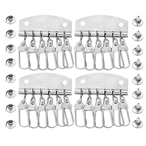 XINGLIDA 4pcs Schlüsselhalter Metal Leder Basteln Row Keyring Niethaken Patchwork Nähen Für Leder Bag Zubehör Keychain Erkenntnisse XINGLIDA 4pcs Schlüsselhalter Metal Leder Basteln Row Keyring Niethaken Patchwork Nähen Für Leder Bag Zubehör Keychain Erkenntnisse von XINGLIDA
