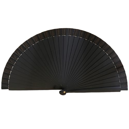 XINGLIDA Elegant Fan Modisch Klassisches Vintage Holz Handlüfter Spanischer Farbiger Klapp Fan Für Hochzeiten Und Tanzpartys Feiern Fan von XINGLIDA