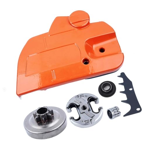 XINGLIDA Kettensägenkupplungen Seitenabdeckung Vorbeugung 16-24-Zoll Kettenradkettensägenbremskupplungen Abdeckungsbaugruppe Kupplungskettenbremse von XINGLIDA