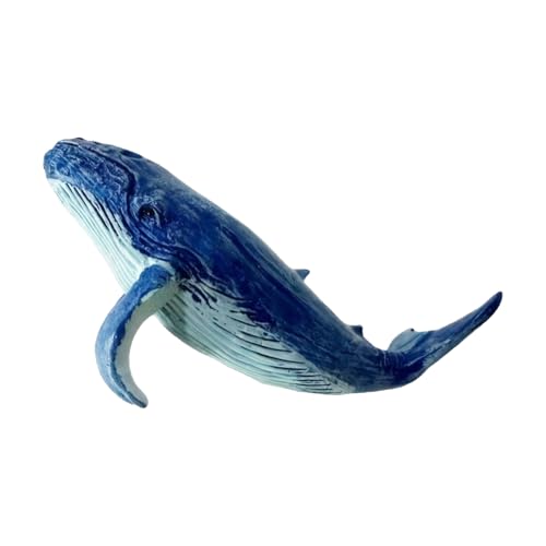 XINGLIDA Künstlerische Handbemaltem Wal Figur Skulptur Haltbarkeit Harzfahrzeug Für Dekoration Pool Und Garten Hinterhof Kleine Walfigur Für Patios von XINGLIDA