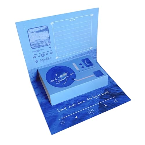 XINGLIDA Personalisierte Sprachaufzeichnung Grußkarte Kreative Popup Phonograph Blessing Card Für Geburtstagslehrer Recorder von XINGLIDA