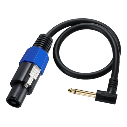 XINGLIDA Speakon Männlicher Stecker Zu 1/4 "männlichem Lautsprecherkabel Speak On Buchse Zu 1/4 Stecker (Rechtswinkel Stecker) Speakon von XINGLIDA