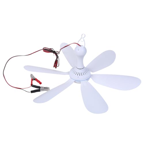 XINGLIDA Tragbarer Deckenlüfter 12V Hanging Lüfter 20 Zoll Ruhiger Camping Zelt Hänge Lüfter Mit 6 Blättern Deckenventilator Schlafzimmer Campingventilator XINGLIDA Tragbarer Deckenlüfter 12V Hanging Lüfter 20 Zoll Ruhiger Camping Zelt Hänge Lüfter Mit 6 Blättern Deckenventilator Schlafzimmer Campingventilator von XINGLIDA