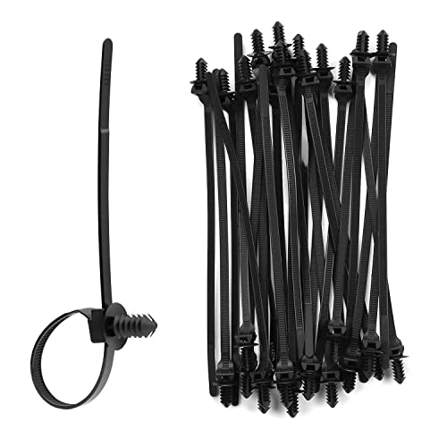 XINGO 100 Stück Tannenbaum Nylon Push Mount Kabelbinder Schwarz, 5.5mm x 210mm, Auto Kabel Gurt 2 in 1 Selbstverriegelung UV beständig Sortiment für Draht binden XINGO 100 Stück Tannenbaum Nylon Push Mount Kabelbinder Schwarz, 5.5mm x 210mm, Auto Kabel Gurt 2 in 1 Selbstverriegelung UV beständig Sortiment für Draht binden von XINGO
