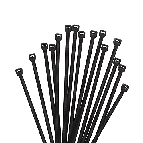 XINGO 1000 Stück Kabelbinder Schwarz, 150mm x 2,5mm, 8,1 kg Zugfestigkeit, kleine Größe, UV Beständig Set für Zur Ordnung von Kabeln, Gartenarbeit, Hause, im Büro, der Garage von XINGO