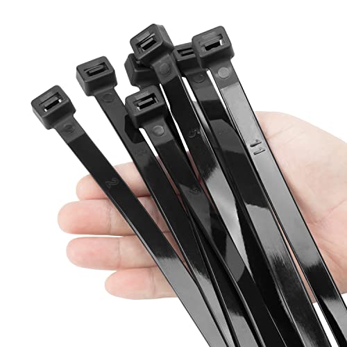 XINGO 30,5 cm Schwarze Kabelbinder - Strapazierfähig, 90,7 kg, Ultrastarke Kunststoffdrahtbinder für Innen- und Außenbereich, UV-beständig, 100 Stück XINGO 30,5 cm Schwarze Kabelbinder - Strapazierfähig, 90,7 kg, Ultrastarke Kunststoffdrahtbinder für Innen- und Außenbereich, UV-beständig, 100 Stück von XINGO
