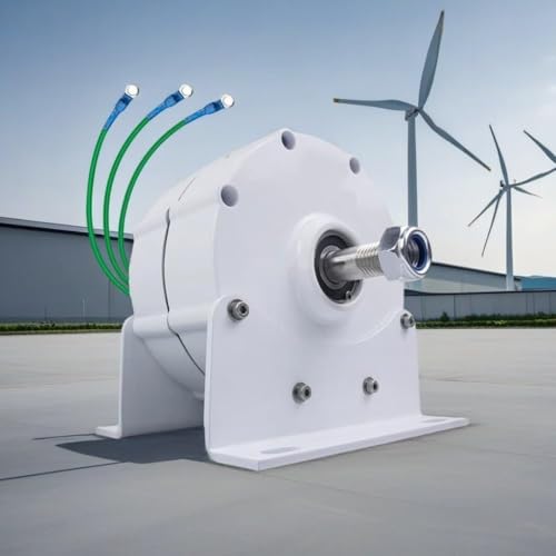 Dreiphasen-Permanentmagnet-Generator 6000W -12000W Seltenerd-NdFeB Gearless Synchronmotor Dynamo, Wechselstrom-Elektromotor-Generator Zum Selbermachen für Windkraftanlagen(12000W,12V) von XINGSHANG