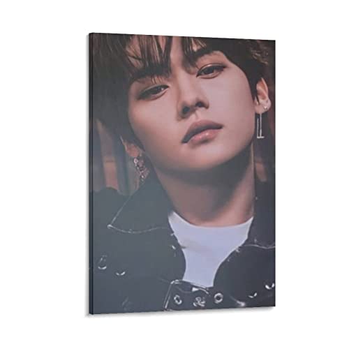 SKZ Stray Kids Lee Know koreanische Sänger-Tänzerin Poster, Kunstdruck, Wandfoto, Farbe, Poster, hängende Bild, Familiendekoration, 30 x 45 cm von XINGSHANG